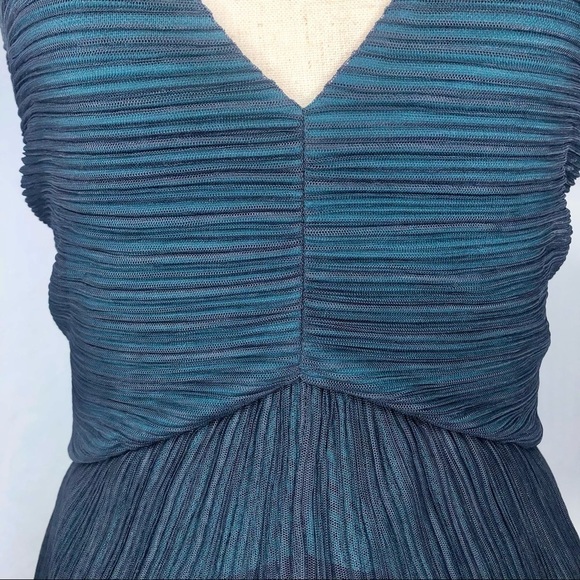 BCBG NWOT Sven micropleat minidress navy teal S - Picture 4 of 10
